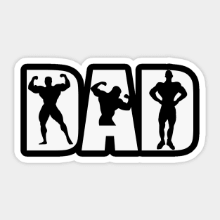 Bodybuilding Dad Sticker